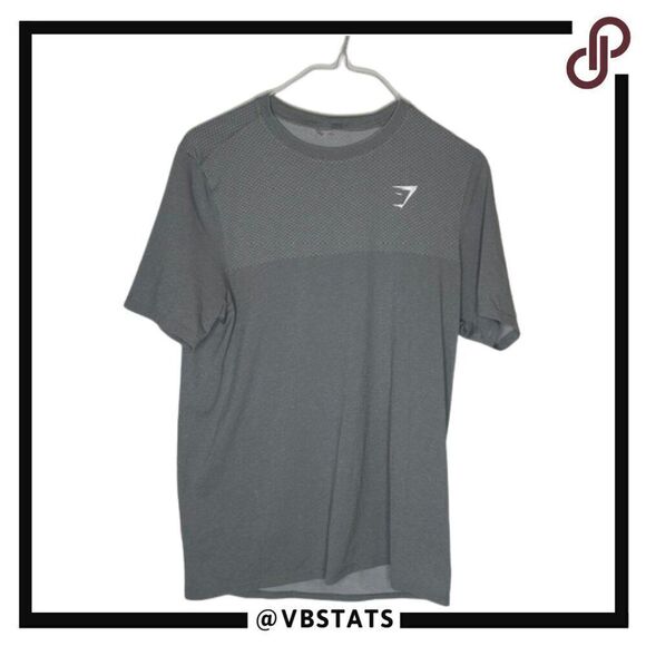 Gymshark Dark Gray / Gray Athleisure Active Wear Men's Top Size Medium - Picture 1 of 4